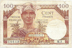 100 francs Trésor Français type 1947