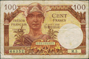 100 francs Trésor Français type 1947