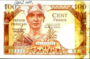 100 francs Trésor Français type 1947