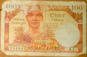 100 francs Trésor Français type 1947