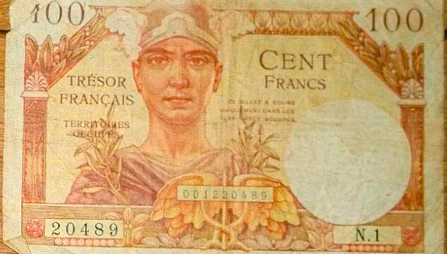 100 francs Trésor Français type 1947