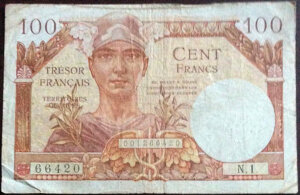 100 francs Trésor Français type 1947