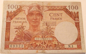 100 francs Trésor Français type 1947