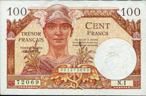 100 francs Trésor Français type 1947