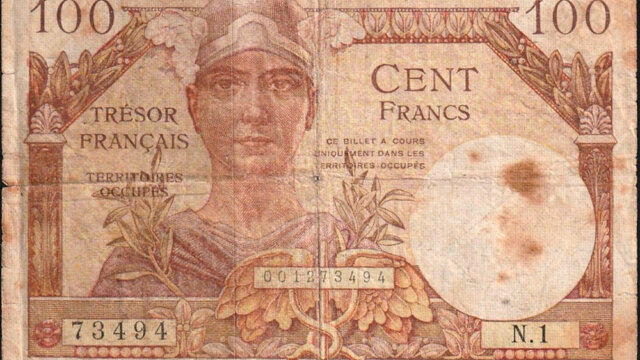 100 francs Trésor Français type 1947