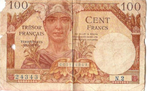 100 francs Trésor Français type 1947