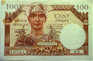 100 francs Trésor Français type 1947