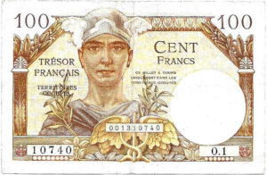 100 francs Trésor Français type 1947