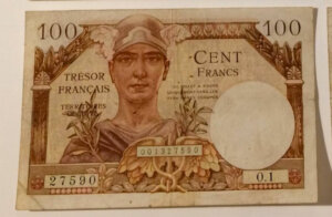 100 francs Trésor Français type 1947