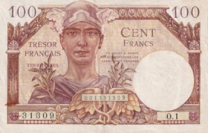 100 francs Trésor Français type 1947