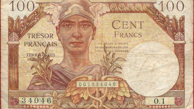 100 francs Trésor Français type 1947