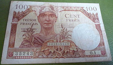 100 francs Trésor Français type 1947