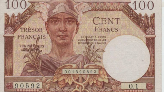 100 francs Trésor Français type 1947