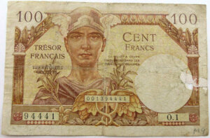 100 francs Trésor Français type 1947