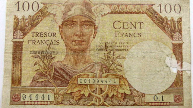 100 francs Trésor Français type 1947