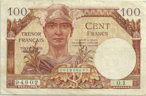 100 francs Trésor Français type 1947