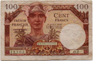 100 francs Trésor Français type 1947