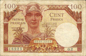 100 francs Trésor Français type 1947