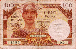 100 francs Trésor Français type 1947