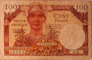 100 francs Trésor Français type 1947