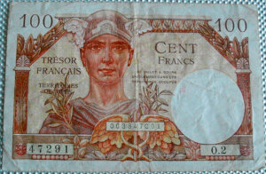 100 francs Trésor Français type 1947