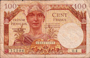 100 francs Trésor Français type 1947