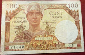 100 francs Trésor Français type 1947