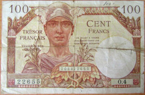 100 francs Trésor Français type 1947