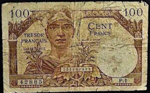 100 francs Trésor Français type 1947