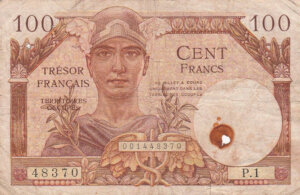 100 francs Trésor Français type 1947