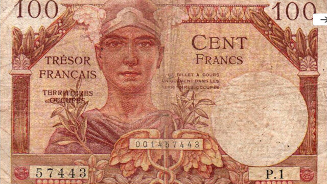 100 francs Trésor Français type 1947