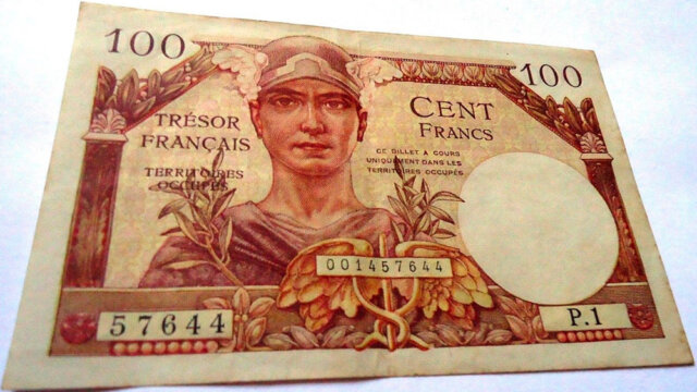 100 francs Trésor Français type 1947