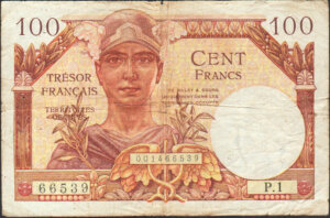 100 francs Trésor Français type 1947