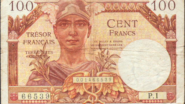 100 francs Trésor Français type 1947