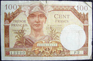 100 francs Trésor Français type 1947