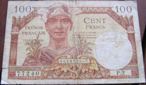 100 francs Trésor Français type 1947