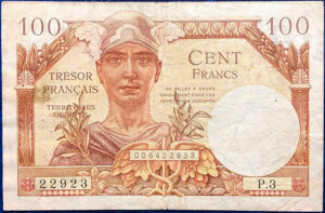 100 francs Trésor Français type 1947