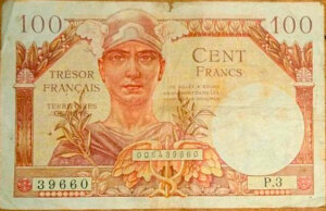 100 francs Trésor Français type 1947