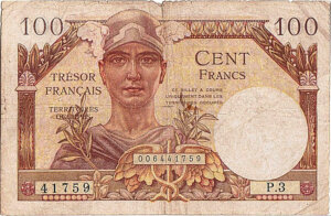 100 francs Trésor Français type 1947