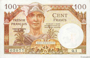 100 francs Trésor Français type 1947