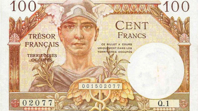 100 francs Trésor Français type 1947