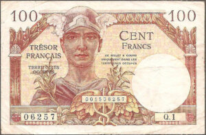 100 francs Trésor Français type 1947