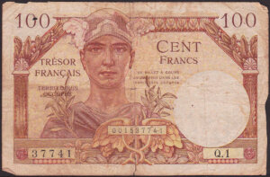 100 francs Trésor Français type 1947