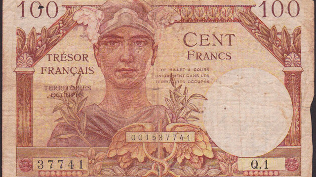 100 francs Trésor Français type 1947