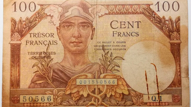 100 francs Trésor Français type 1947