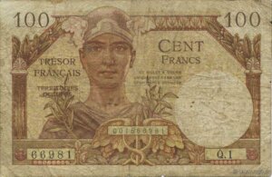 100 francs Trésor Français type 1947