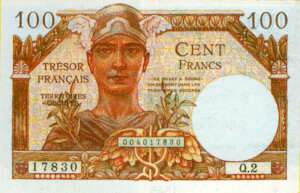 100 francs Trésor Français type 1947