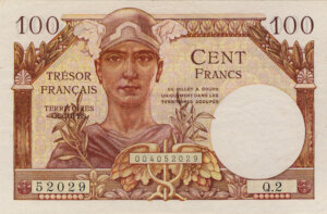 100 francs Trésor Français type 1947