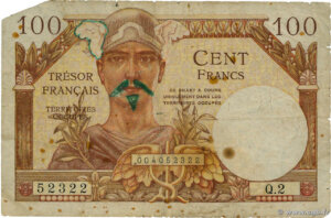 100 francs Trésor Français type 1947