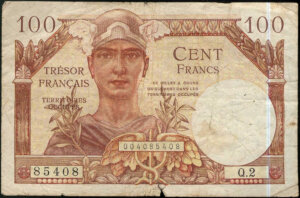 100 francs Trésor Français type 1947